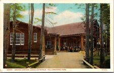 Postcard Grand Canyon Lodge Entrance at Yellowstone Park picture