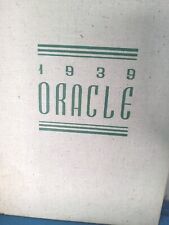 1939 Rare White Plains New York School Yearbook Oracle Many Elite Signatures picture
