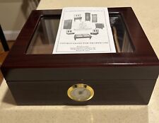 Quality Importers Cigar Glass Top Humidor Tobacciana picture