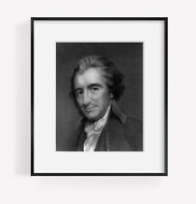 Photograph: Thomas Paine Philosophers 1790-1800. Painting shows author and philo picture