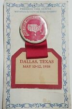 Dallas Grocers Association Pin TX Vintage Universal Badge Co USWGA💥 May 1938 picture