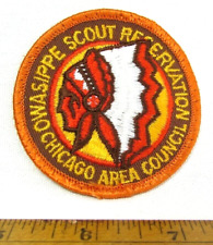 Vintage BSA Boy Scout Owasippe Reservation Patch Chicago Illinois Area Council picture
