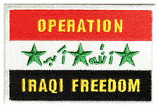 OPERATION IRAQI FREEDOM OIF IRAQ FLAG PATCH - Color - Veteran Owned Business. picture