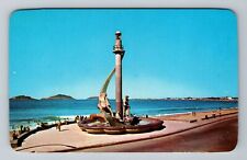Mazatlán-Mexico, Monument to Fishermen on North Beach, Vintage Postcard picture