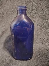 Vintage Phillips Milk Of Magnesia Cobalt Blue Glass Bottle, 9'' Tall picture