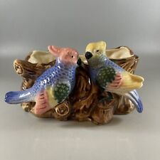 Vintage 1960’s Ceramic Parrot Cachepot Planter picture
