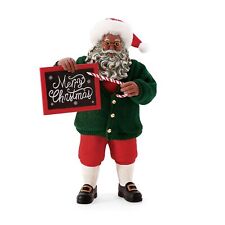 Department 56 Possible Dreams Class Act African American Santa Figurine 6008472 picture