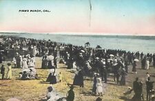 Busy Scene on Pismo Beach California CA c1910 Postcard picture