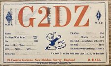 1931 - QSL Card - Surrey, England - B. Hall - G2DZ picture