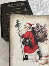 Sid Dickens Memory Block T-434 CHRISTMAS JOY Santa St Nicholas Tile Wall Art Box picture
