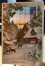 God Jul Christmas printed hold-to-light 1937 Sverige Sweden 1937(?) picture