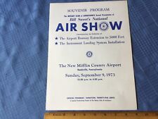 Vintage Sept. 1973 The New Mifflin County Airport, Souvenir Program, Air Show picture