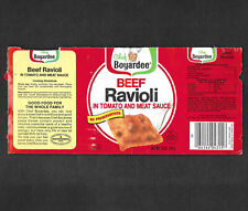 Vintage 1986 Chef Boyardee Beef Ravioli In Tomato and Meat Sauce Can Label picture