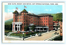 1935 New Hotel Moody & Baths Hot Springs National park AR Arkansas Postcard View picture