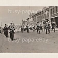 Vintage 1910s RPPC Street Parade Music Band Car Sleepy Eye Minnesota Postcard #2 picture