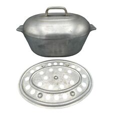 VTG Wagner Ware Magnalite 4265P Oval Shape Roaster Dutch Oven With Lid & Insert picture