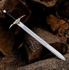 CUSTOM HANDMADE D2 TOOL STEEL MEDIEVAL KNIGHT SWORD BEAST HUNTER SWORD picture