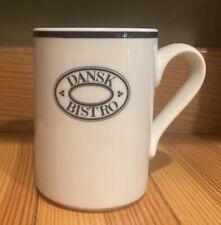 Dansk Bistro Mug Coffee Cup Tea Blue On White Porcelain Signed “Dansk Bistro” picture