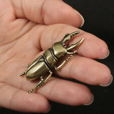 Brass dung Beetle Sculpture Simulated Insect Trick Toy Desktop Decoration Crafts picture