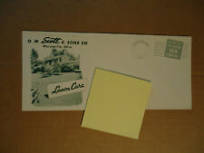 O M Scott & Sons lawn care MARYSVILLE OHIO envelope circa 1950's picture