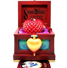 RARE Disney EVIL QUEEN'S Red Poison Apple Ornament In HEART BOX Snow White picture
