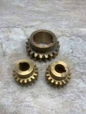 Lot of 3 Brass Gears for Parts Steampunk Art Craft Project Industrial ￼ picture