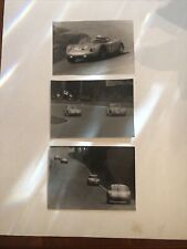 Three Vintage Porsche Black And White Racing Photos Germany #2 picture