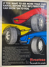 1974 Vintage Magazine Advertisement Firestone Radial Tires picture