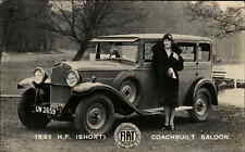 Car Advertising FIAT Pretty Woman Coachbuilt Saloon c1920s Real Photo Postcard picture