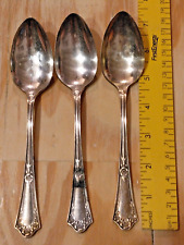 Vintage Oneida Community Par Plate Tablespoon Lot Of 3 Silverplated Floral picture