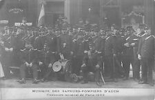 CPA 32 MUSIC OF THE FIREFIGHTERS OF AUCH MUSICAL CONTEST 1908 (cpa rare picture