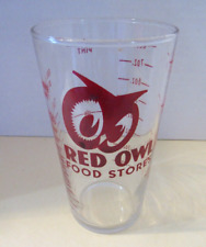 Vintage Red Owl Food Store Advertising Measuring Glass  1960's picture