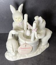 Snowbunnies Dept 56 1995 Wishing You A Happy Easter Figurine NWT  picture