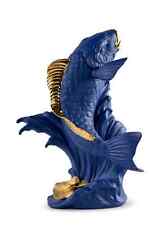 Lladro Koi Sculpture. Blue-Gold. Limited Edition 01009579 picture