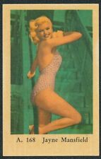 1959 JAYNE MANSFIELD TV & MUSIC STARS DUTCH GUM SERIE A #168 EX picture