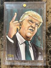 Donald Trump 2016 Decision Sketch Card - Signed By Artist Steven Burch - 1/1 picture