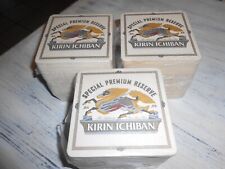 Lot of 150 Kirin Ichiban Special Premium Reserve thick square Beer Coasters picture