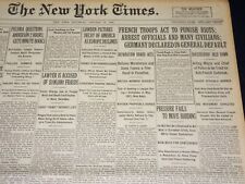 1923 JANUARY 27 NEW YORK TIMES - FRENCH TROOPS ACT TO PUNISH RIOTS - NT 7900 picture