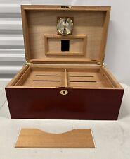 Prestige Import Group Monte Carlo Cherry Humidor with Tray & Side Handles picture