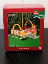 Vintage Carlton Cards McDonald's Golden Arches Lighted Christmas Ornament NEW picture