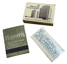 Vintage Lot Of 3 unstruck Matches Sheraton Twin Towers, Harrah's Atlantic city picture