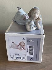 LLADRO #6987 - HOW SWEET - Girl With Cat In Arms Figurine in Box picture