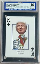 DONALD TRUMP HERO DECKS PRESIDENTIAL KING OF CLUBS ISA 10 GEM MINT RARE picture