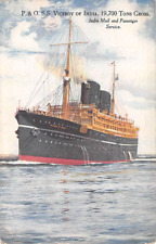 SS VICEROY OF INDIA ~ P & O SHIP LINE, ARTIST IMAGE, INDIA SERVICE, used 1933 picture