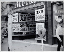 Lost McKeesport PA~Siebergs Store Eviction Sale Signs + Shoes~Vintage Photograph picture