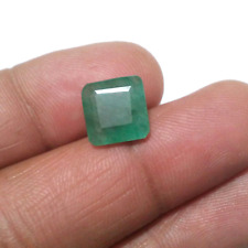 Beautiful Zambian Emerald Faceted Emerald Shape 5.10 Crt Green Loose Gemstone picture