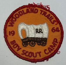 Woodland Trails Camp 1964 Ohio   Boy Scout Patch TK3 picture