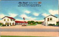 Socorro, NM New Mexico  ABE COURT MOTEL  Roadside  ca1950's Chrome Postcard picture