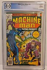 Machine Man #4 1978 Pgx 8.0 OW/W  Pages Jack Kirby The Living Robot Newstand picture