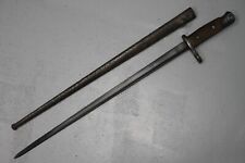 BELGIAN WWI WWII M1916 GENDARMERIE T BLADE BAYONET AND SCABBARD . MARKING 1845 . picture